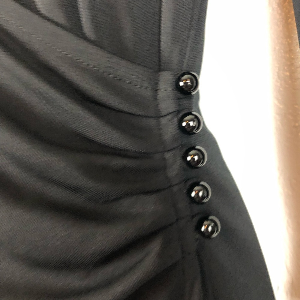 ISAAC MIZRAHI little black dress 3/4 sleeve Sz Sm - Picture 4 of 13